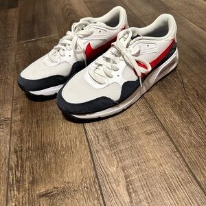 Nike Red, Navy, and White Sneakers